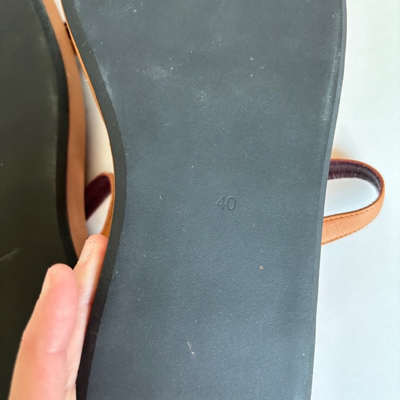 Staud womens brown platform casual summer stiff toe strap sandals size 40 - Picture 4 of 13